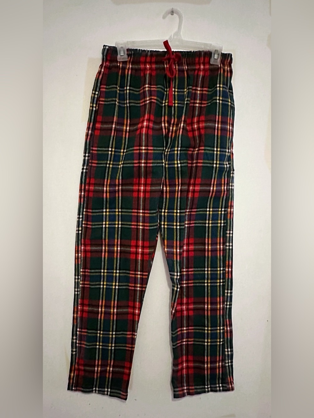 Plaid Red & Green Pajama Bottoms